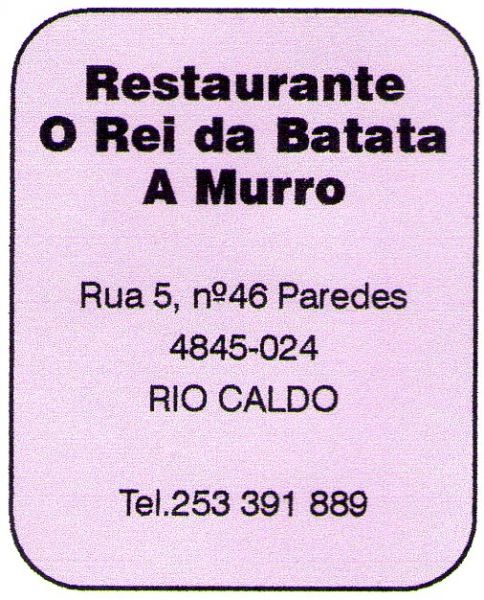 Restaurante O Rei da Batata a Murro